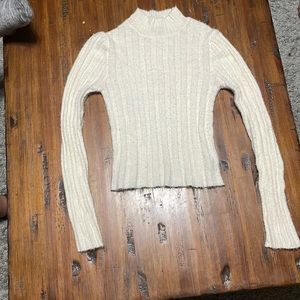 Cream warm cozy turtle neck